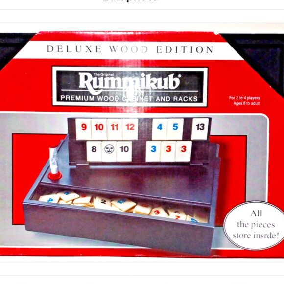 Rummikub Pramium Wood Game with Cabinet & Racks in original packaging EX… - Picture 4 of 5